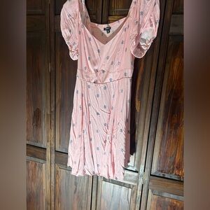 Torrid‎ Pink Floral Midi Dress